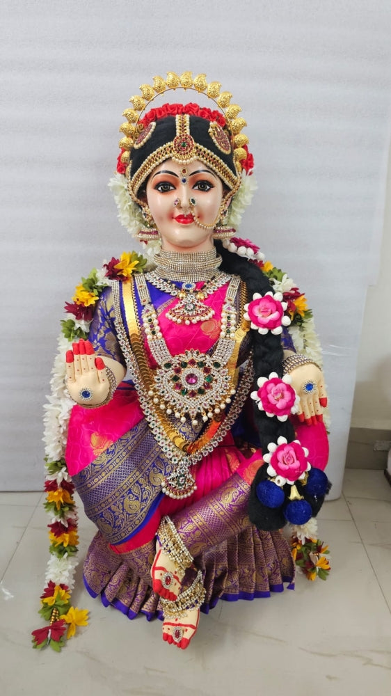 Handcrafted Varalakshmi Fabric Doll 30 Inch-ArtyCraftz.com