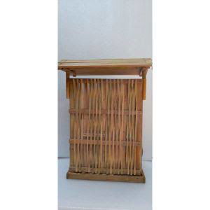 Handcrafted Weaving Wall Style 4 Steps Bamboo and Coconut Fountain - ArtyCraftz.com