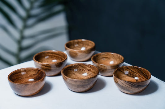Handcrafted Wooden Bowls for Dining & Serving-ArtyCraftz.com