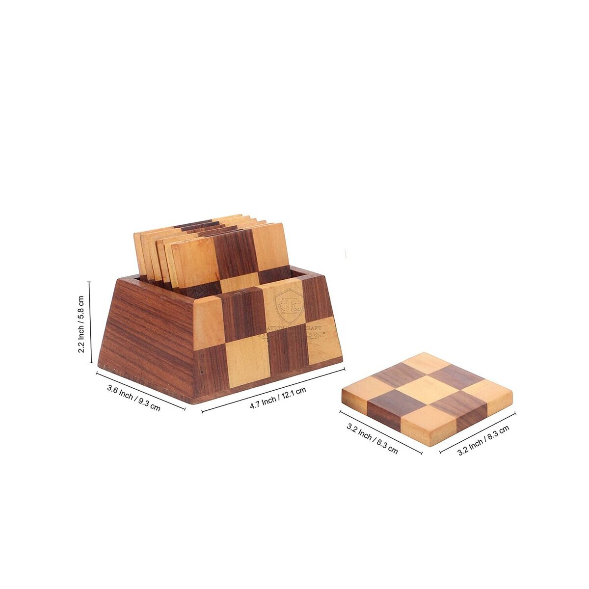 Handcrafted Wooden Coasters-ArtyCraftz.com