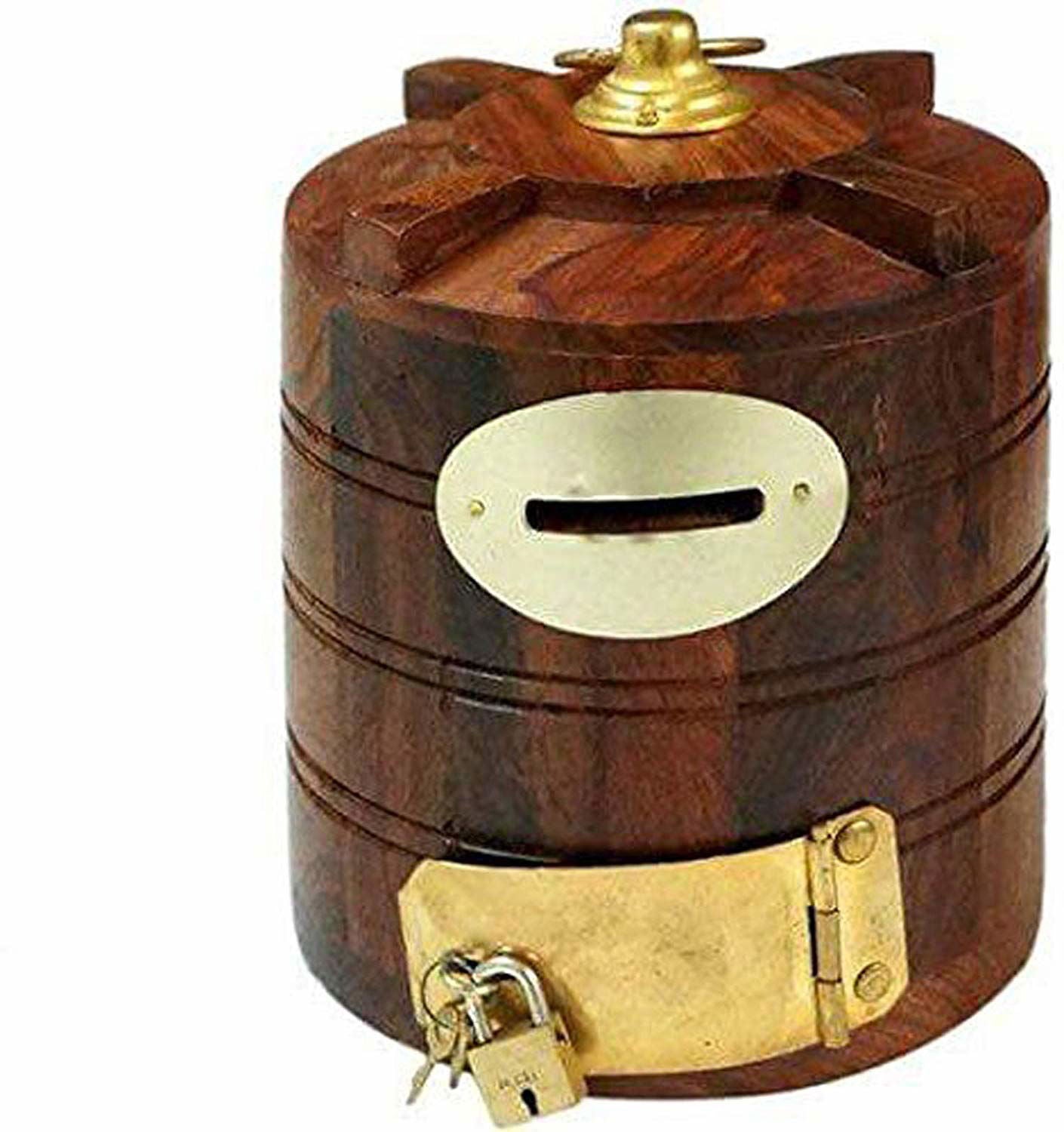 Handcrafted Wooden Money Bank for Accessories - ArtyCraftz.com