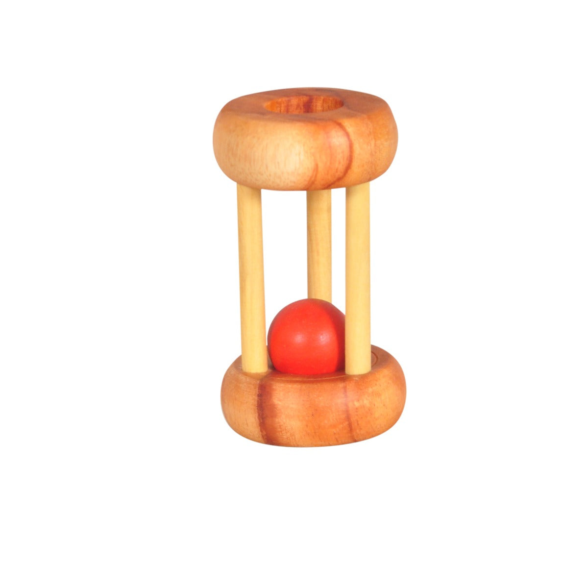 Handcrafted Wooden Rolling Ball Cylinder