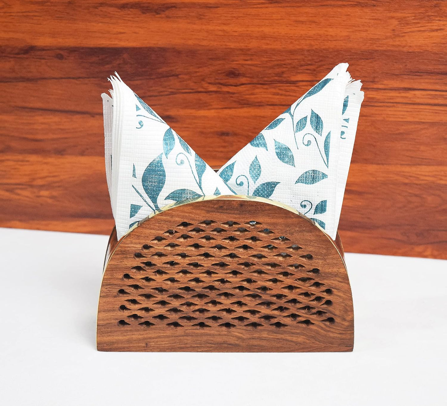 Handcrafted Wooden Tissue Holder