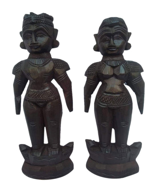 Handicrafted Wooden Marapachi | Raja Rani | Marriage Couple |Male and Female Pair Dolls 20 inches - ArtyCraftz.com