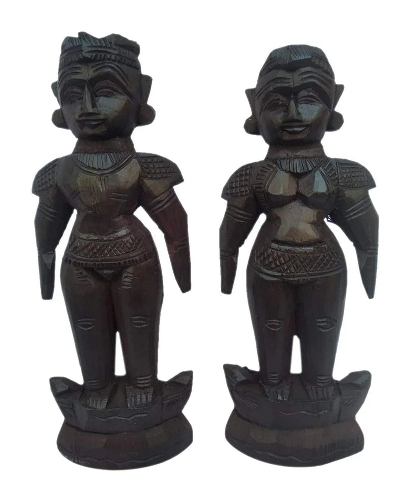 Handcrafted Wooden Marapachi Doll | Raja Rani | Marriage Couple | Male ...