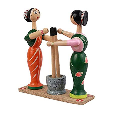 Handicrafts Wooden Showpiece|Woman Figurine - ArtyCraftz.com