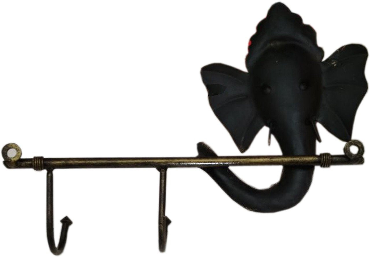 Handmade Metal Ganesha Key Hanger Hooks for Home Decor and Gifting