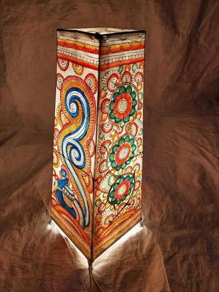 Handmade 20 Inches Leather Lamp for Home Decor - ArtyCraftz.com