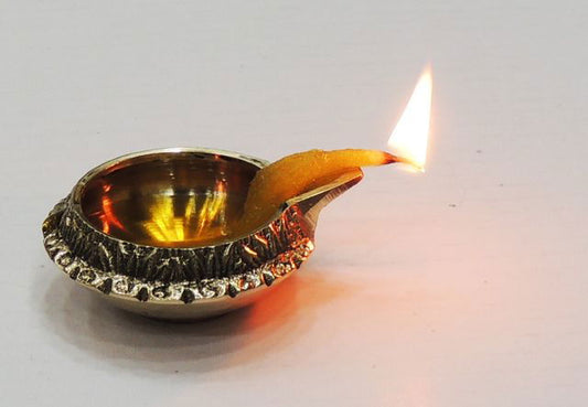 Handmade Brass Oil Lamp Kuber Deepak Home Decor Gifting - ArtyCraftz.com