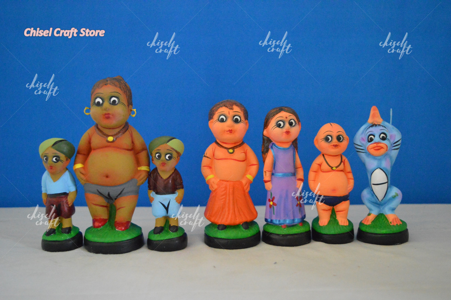 Handmade Clay Chhota Bheem - ArtyCraftz.com