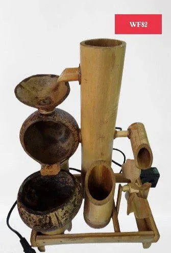 Handmade Coconut shell & Bamboo Mini Fountain - ArtyCraftz.com