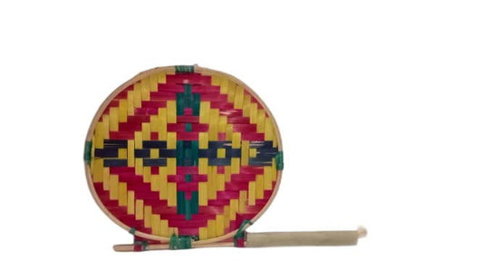 Handmade Colorful Bamboo Hand Fan - ArtyCraftz.com