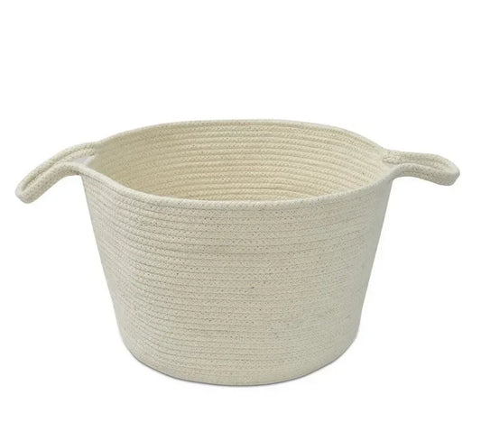 Handmade Cotton Basket for Home Decor - ArtyCraftz.com