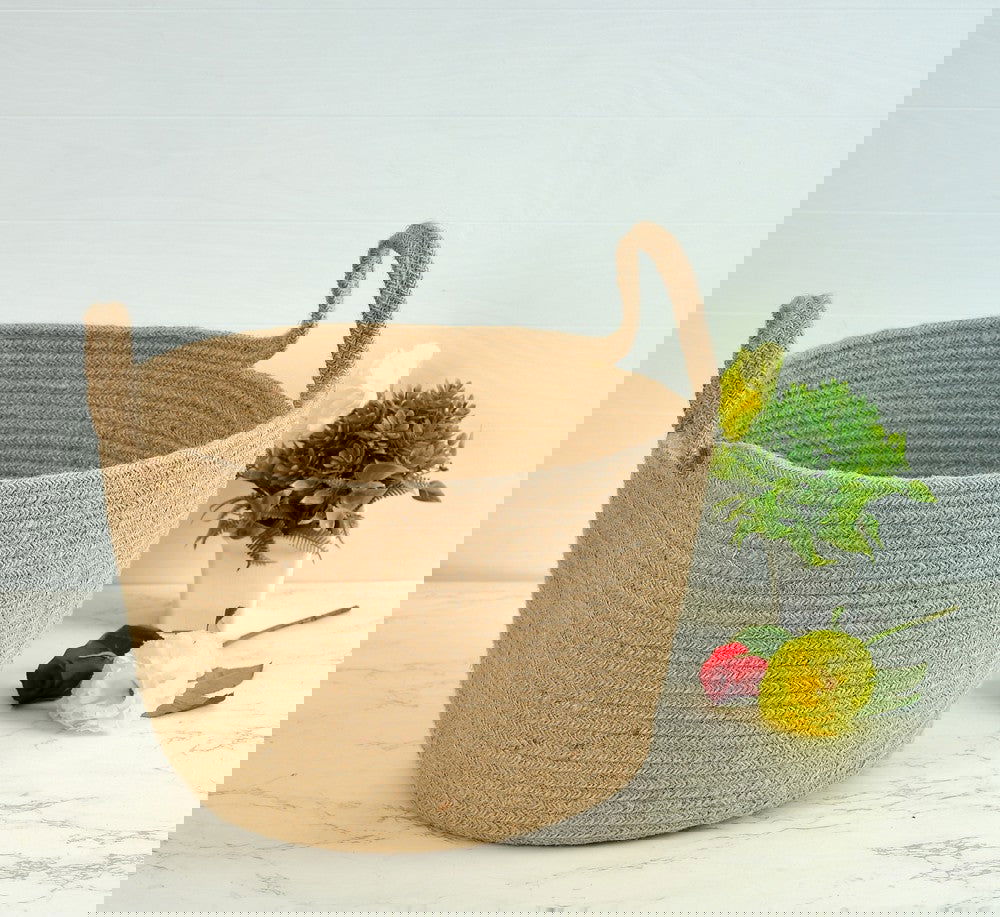 Handmade Jute Basket for Home Decor - ArtyCraftz.com