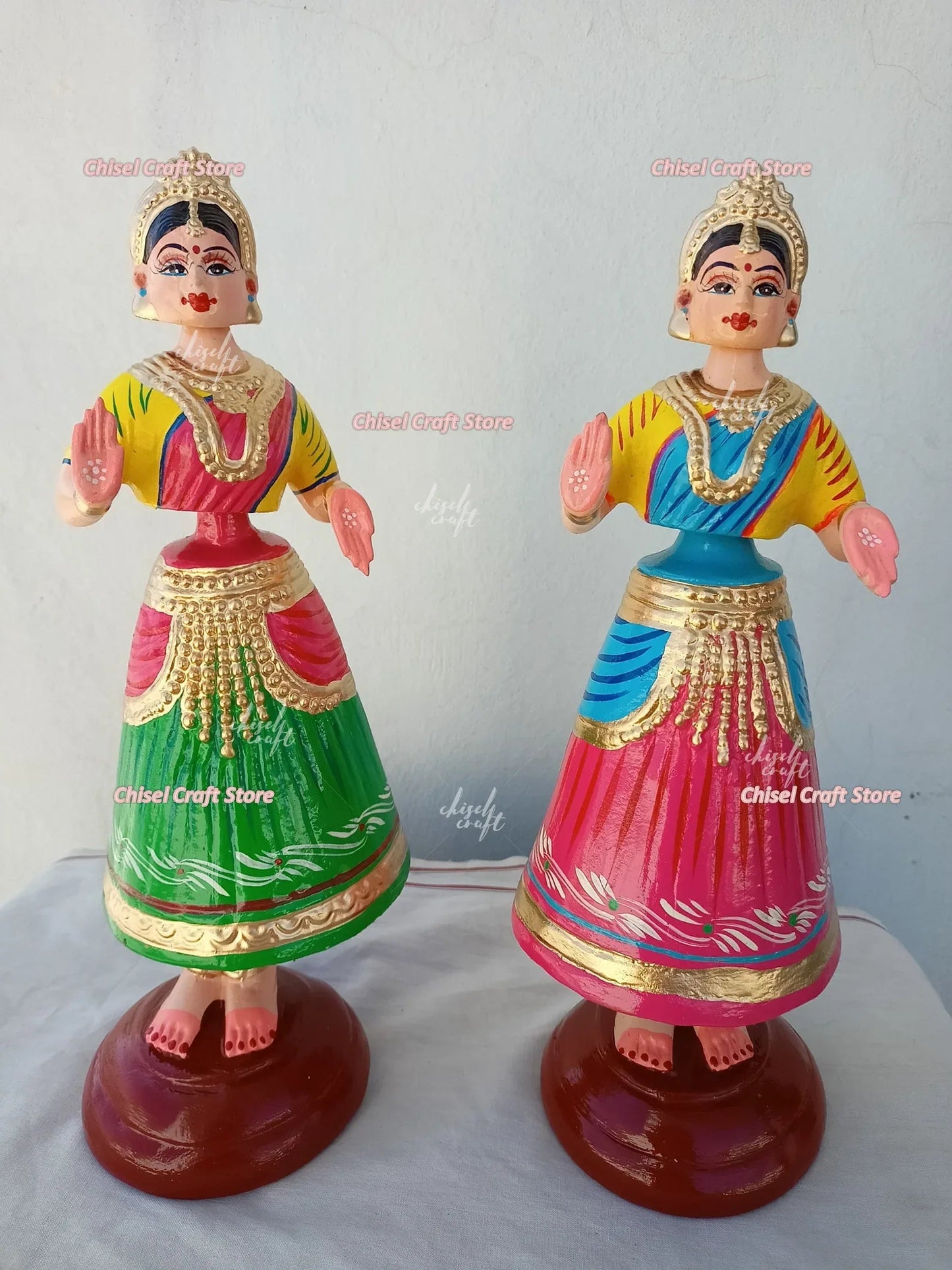 Handmade Kondapalli Dancing Doll ( 1 Piece) - ArtyCraftz.com