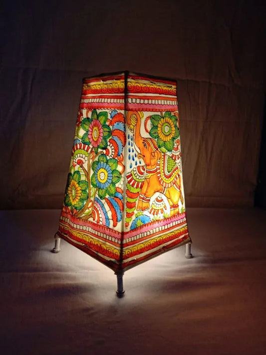 Handmade Leather Lamp Shade Multi Color - ArtyCraftz.com