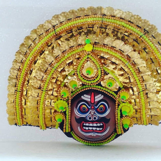 Handmade Lord Shiva Paper Mache Chhau Face Mask - ArtyCraftz.com