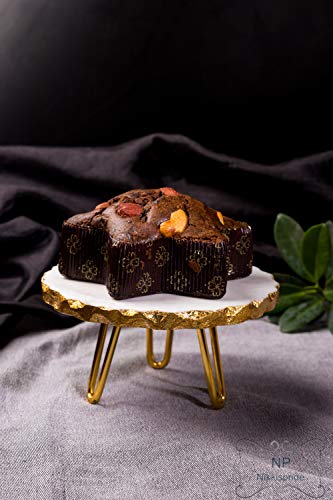 Handmade Marble White Muffin and Pastry Stand Small ( 6inch x6inch x 3.5inch)