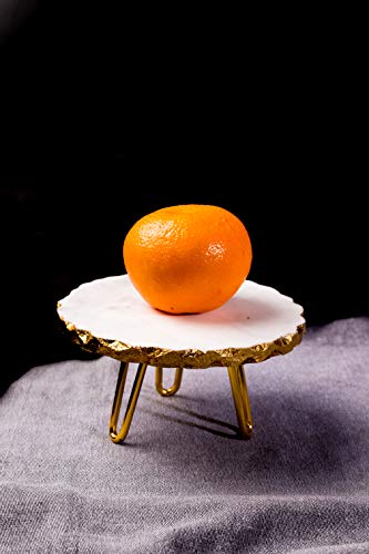 Handmade Marble White Muffin and Pastry Stand Small ( 6inch x6inch x 3.5inch)