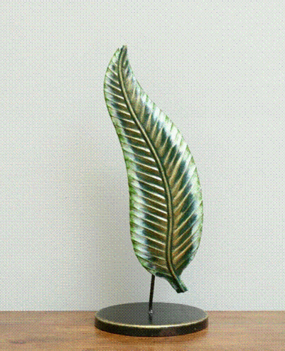 Handmade Metal Spanish Leaf Table Decor for Home Decor and Gifting 7*7*16 Inches - ArtyCraftz.com