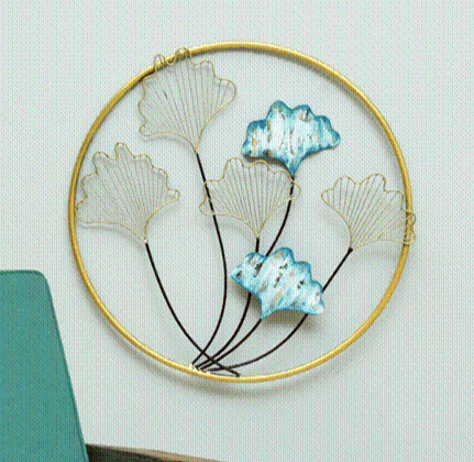 Handmade Metal W-Nora Ginko Leaf Wall Decor for Home Decor and Gifting - ArtyCraftz.com