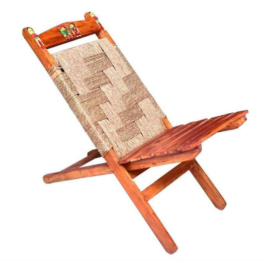 Handmade  Natungram Wooden Chair - ArtyCraftz.com