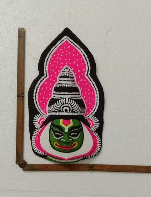 Handmade Paper Mache Kathakali Mask - ArtyCraftz.com