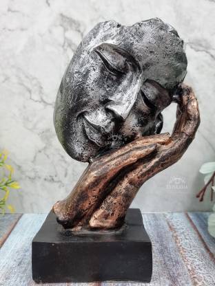 Handmade Polyresin Human Faces Statue