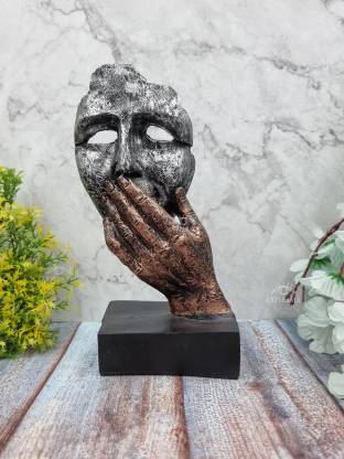 Handmade Polyresin Human Faces Statue