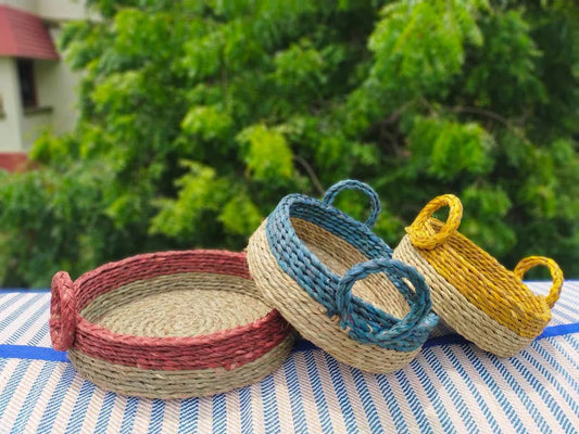Handmade Premium Sabai Organizer set of 3 - ArtyCraftz.com