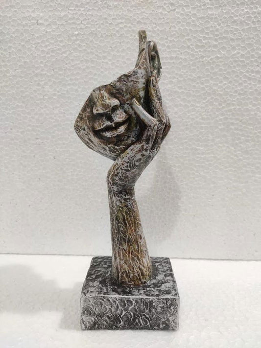 Polyresin Handmade Thinking Face Decorative Statue Showpiece - ArtyCraftz.com