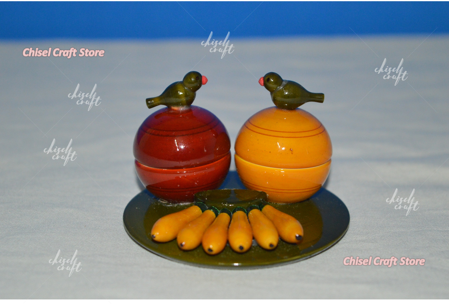 Handmade Wooden Etikoppaka Kunkuma Box Plate - ArtyCraftz.com