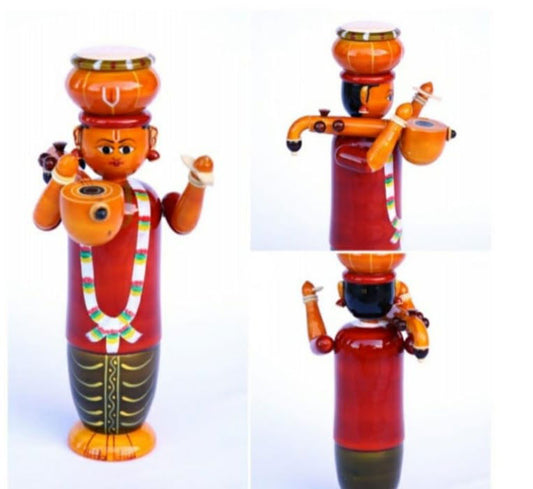 Handmade Wooden Haridasu Showpiece for Home Decor and Gifting - ArtyCraftz.com