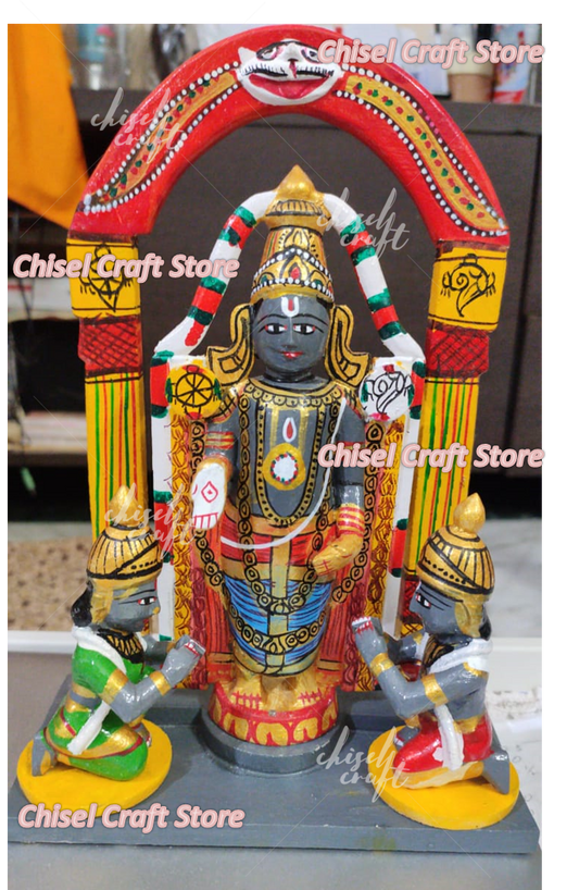 Handmade Wooden Kondapalli Uppiliappan Idol - ArtyCraftz.com