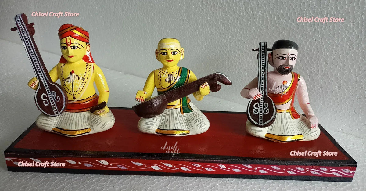Handmade Wooden Tyagaraja keerthanalu Small - ArtyCraftz.com