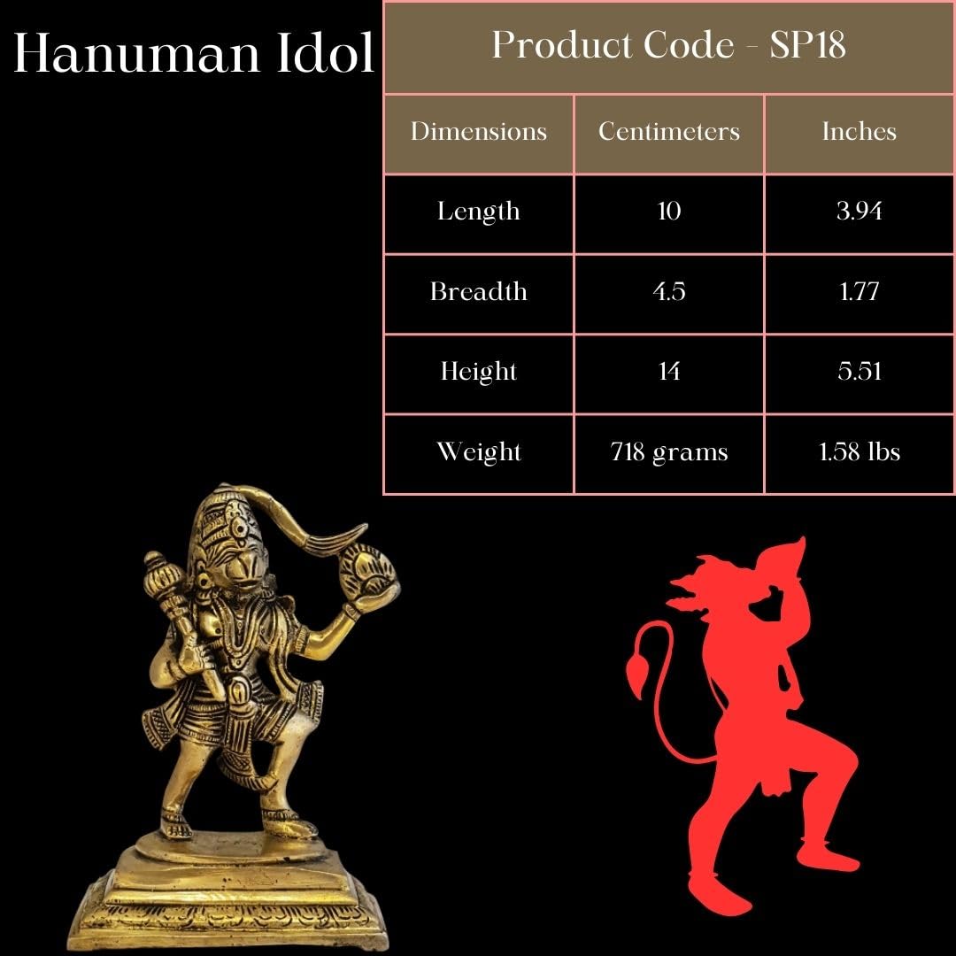 Hanuman Lifting Parvat Idol-ArtyCraftz.com