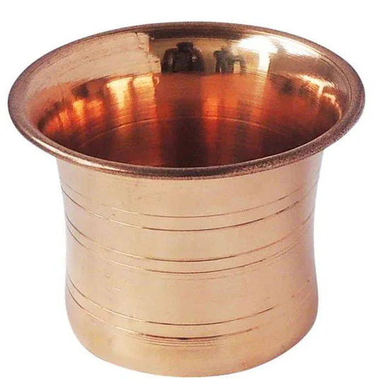 Handcrafted Copper Achmani Panchpatra for Abhishek in Pooja/Hawan - ArtyCraftz.com