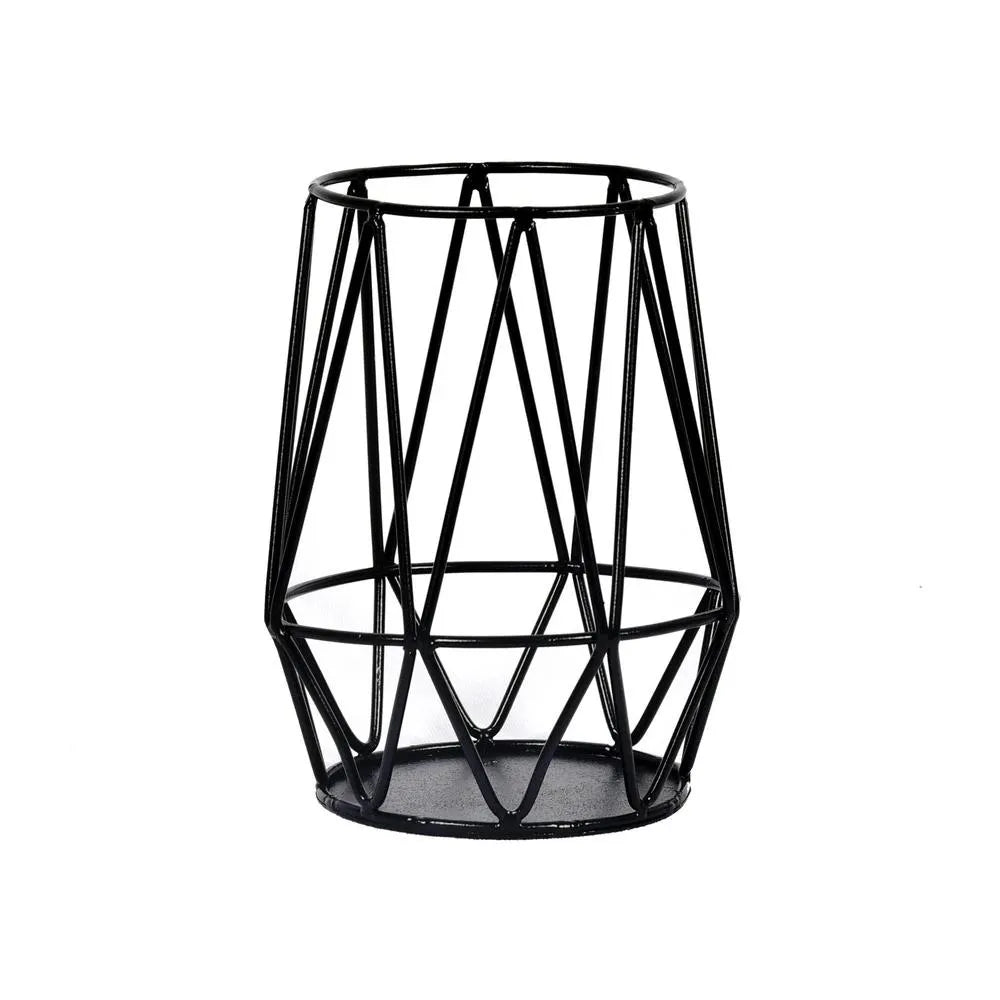 Hex Candle Holder with Black Frame