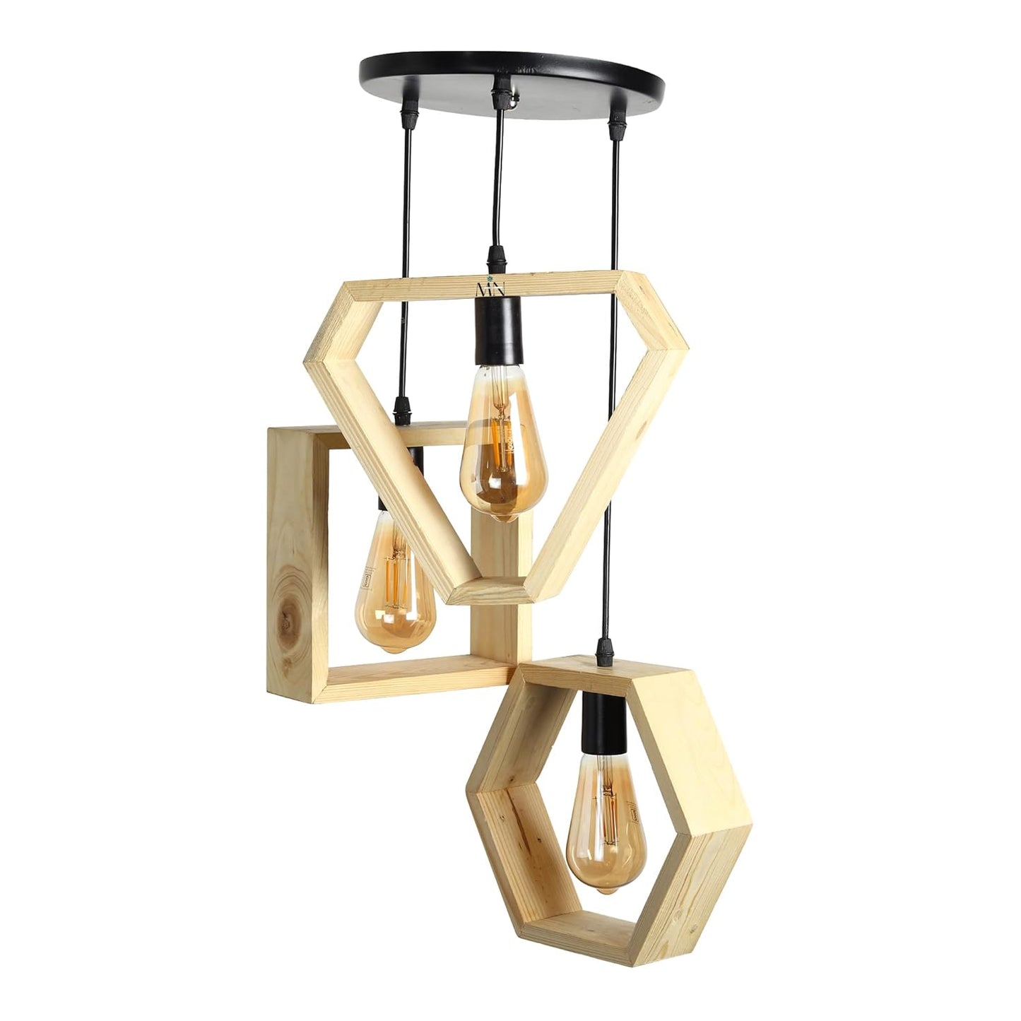 Hexagon Square Triangle Shape Pendant Light-ArtyCrafty