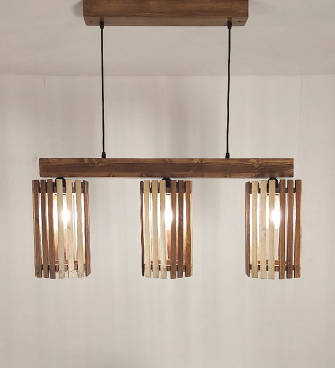 Hexar Brown 3 Series Hanging Lamp-ArtyCraftz.com