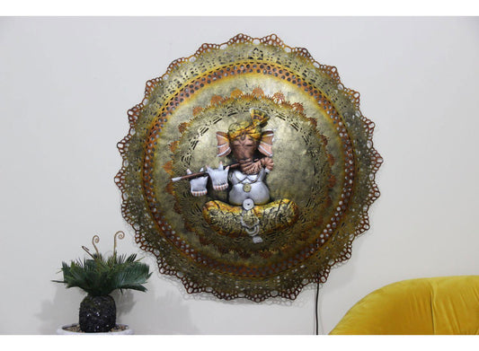 Home Ganesha Wall Hanging Showpiece Decorative Wall Sculpture for Hall - ArtyCraftz.com