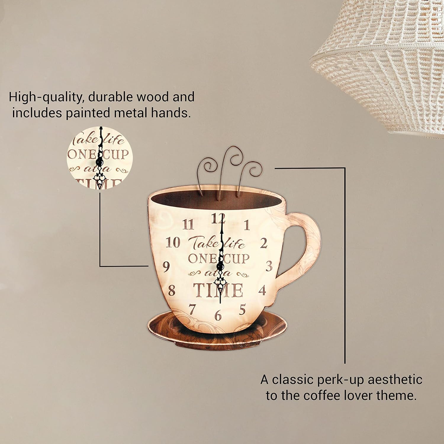 Hot Coffee Wall Clock