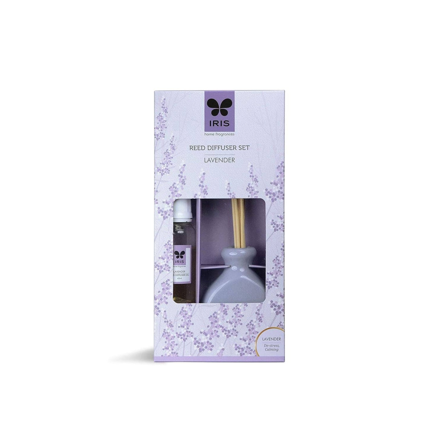 IRIS Lavender Reed Diffuser - Purple color