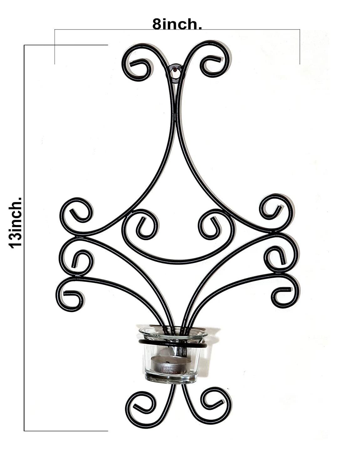 Iron Antique Wall Sconce with Tealight Holder