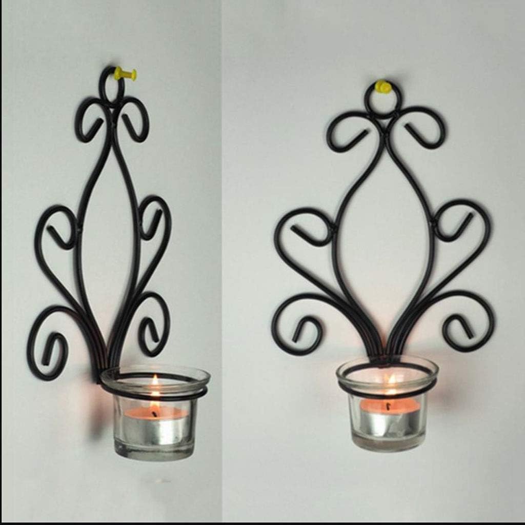 Iron Tea Light Candle Holder Sconces