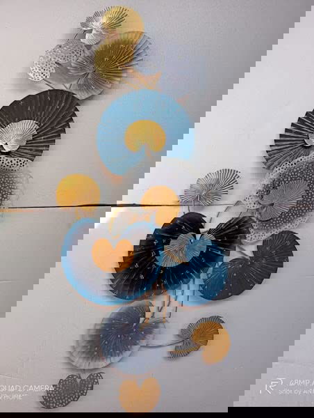 Iron Black & Golden Wall Hanging 48"x 24" Inches - ArtyCraftz.com