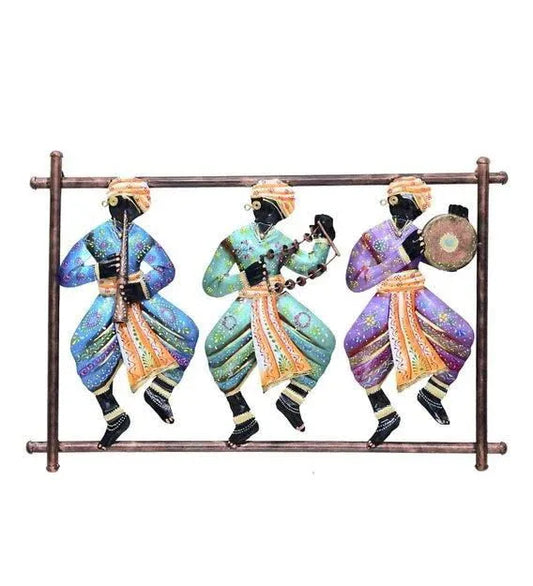 Iron Dancing Doll Wall Art In Multicolour - ArtyCraftz.com
