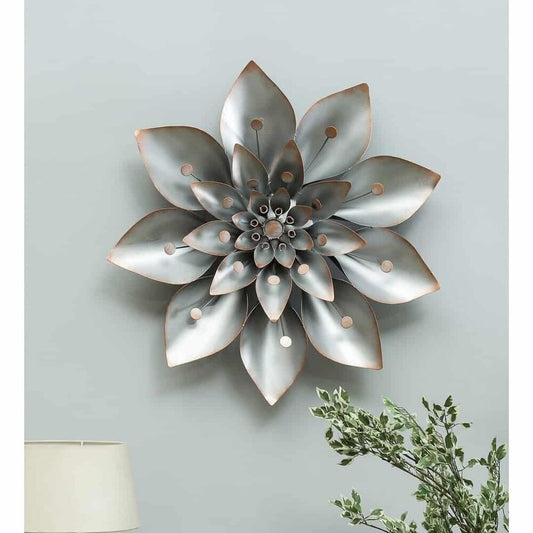 Iron Gala Flower Wall Decor 30 Inches - ArtyCraftz