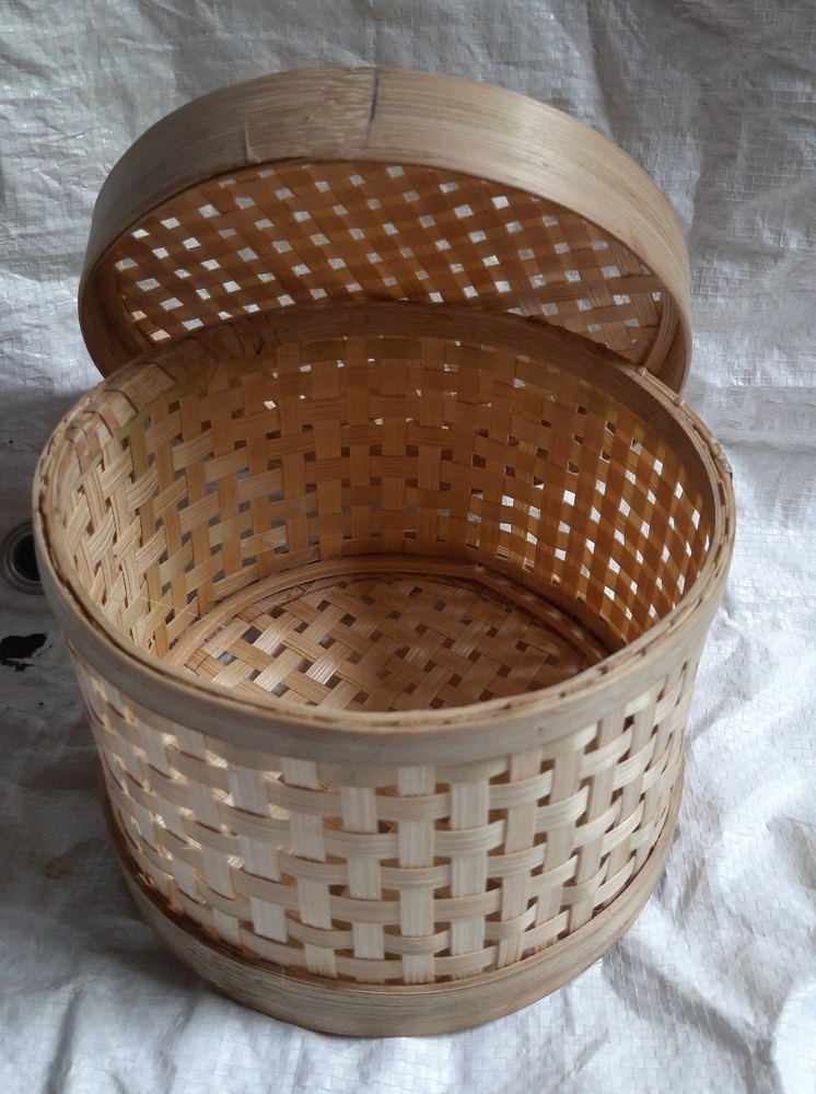 Jalli Round Bamboo Box-ArtyCraftz.com