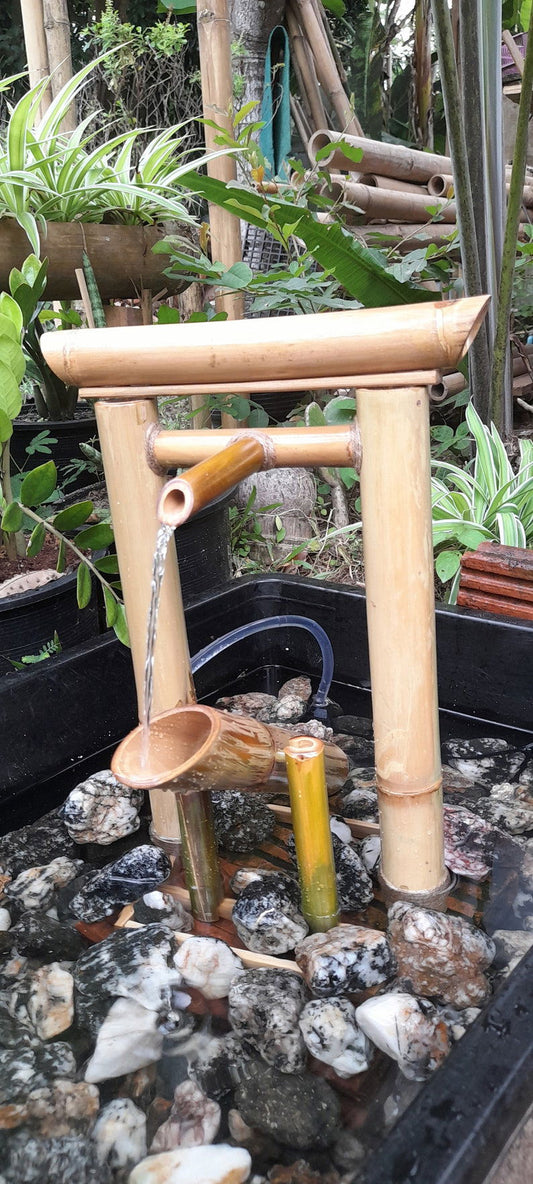  Japanese Style Bamboo Fountain for Home and Garden Decor - ArtyCraftz.com